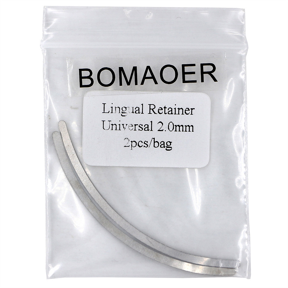 1 Pack Dental Orthodontic Lingual Retainer Universal 2.0Mm 2Pcs/bag