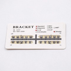 25Models Orthodontic Dental Mini/Standard Metal Bracket Braces Roth/MBT/Edgewise
