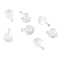 Dental Orthodontic Clear Ceramic Lingual Button Bondable Round /Rectangular