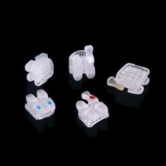Dental Orthodontic Brackets Ceramic Braces Roth MBT.022 .018 5*5 345 Hook AZDENT
