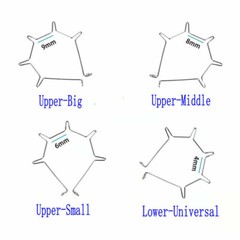 Dental Orthodontic Anterior Root Torquing Auxiliary Arch Torque Spring 5 Pcs/kit