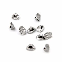 Dental Ortho Direct Bond Eyelets Rectangle Base Crimpable Hook Lingual Buttons