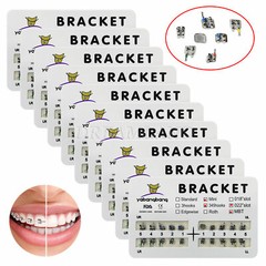 10-200 Packs Dental Metal Orthodontic Brackets Braces Mini Roth/MBT Slot.022 Lot