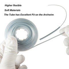 Dental Orthodontic Archwire Sleeve Elastic Protective Tube Wires Bracket 5m
