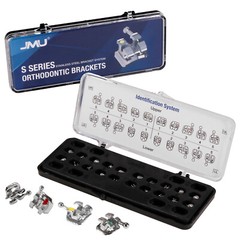 20/Set Ortho Metal Brackets Brace Mini & Standard Roth/MBT .022/.018 Hooks 3-4-5