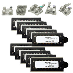 Dental Orthodontic Metal Brackets Braces MIM MINI Roth MBT 018 345 Hooks 5-5