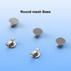 AZDENT Dental Orthodontic Bondable Lingual Buttons with Hole Round 10pcs/Bag