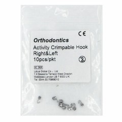 New 5-100 packs Dental Orthodontic Activity Crimpable Hook Right&Left 10pcs/pack