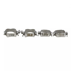 85Set Dental Orthodontic Molar Bands Double Tube Roth 022 Conv Lingual Sheath