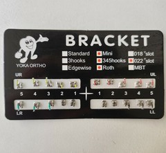 10Packs Orthodontics Brackets Mesh Base Mini 0.022 Slot Roth 3 4 5 With Hooks