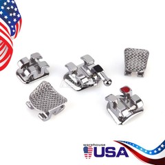 Dental Orthodontic Brackets Mini Roth 022 345 Hooks Metal Mesh Base/Monoblock