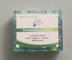 50Set Dental Orthodontics Weldable Buccal Tubes 022″ 1st Roth/MBT 022 Cov/No-cov