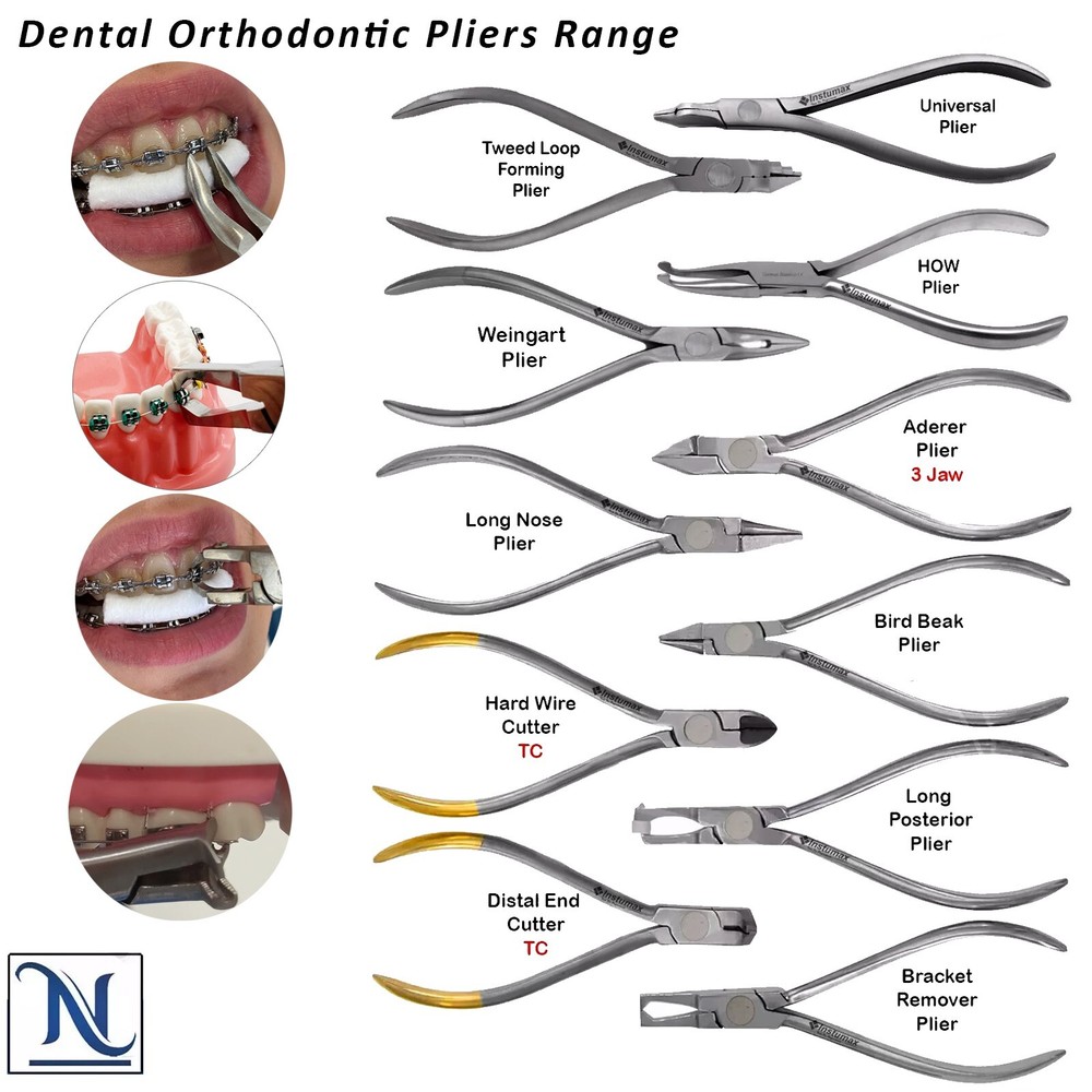 Dental Orthodontic Pliers – Ortho Cutters, Wire Bending & Forming Instruments