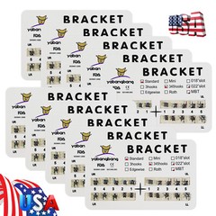 10-100Packs Dental Orthodontic Brackets Braces Standard Roth / MBT.022 3-4-5/3