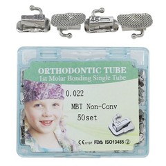 USA Dental Orthodontic Buccal Tubes MBT Roth 022 1st 2nd Molar Bondable Single
