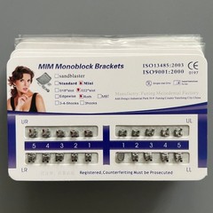 10 Sets Dental Orthodontic Metal Brackets MIM Monoblock Mini Roth 022 no hooks
