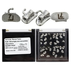 US Dental Orthodontic Mini Buccal Tubes 1st 2nd Molar Tube Roth MBT 022 Laser