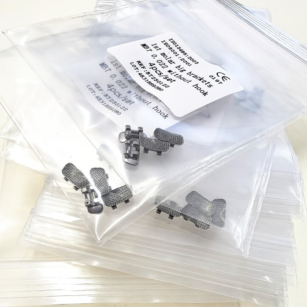 Dental 1st Brackets Molar Wide Big MBT 022 Bracket Orthodontic Buccal Tube No