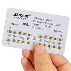 USA!!50 Packs Dental Orthodontic Bracket Braces Mini Roth 022 Slot 3hooks