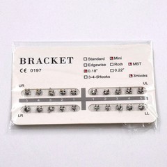 25Models Orthodontic Dental Mini/Standard Metal Bracket Braces Roth/MBT/Edgewise