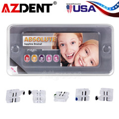 Dental Orthodontic Sapphire Ceramic Brackets Braces MBT.022 Hooks 345 USA