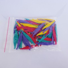 Dental Orthodontic Elastic Placer Elastic Rubber Band Placers Mixed Color 100Pcs