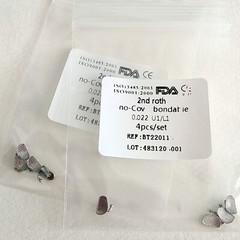 Dental Orthodontic Buccal Tube 2nd Roth .022 Molar Bondable No-convertible