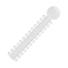 Practicon Orthodontic Ligature Ties, 1040 Elastic Bands for Braces, Clear