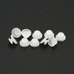 10/pack Dental Orthodontic Ceramic Clear Lingual Button Bondable Round Composite