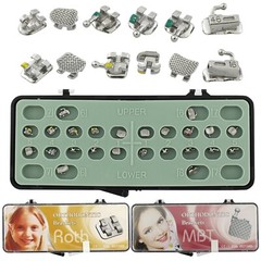 Dental Orthodontic Bracket Metal brace & Buccal Tube MIM Roth MBT 022 345W/H 6-6
