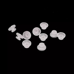 Dental Lingual Button Ceramic Clear Invisable Retainer Aligner Bondable Round