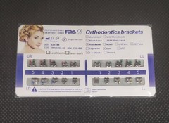 100 Sets Dental Orthodontic Metal Brackets Standard Roth 022 345 hooks Mesh Base