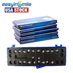 5packs Dental Orthodontic Brackets Ceramic Clear Mini Braces MBT Roth W Hook 022