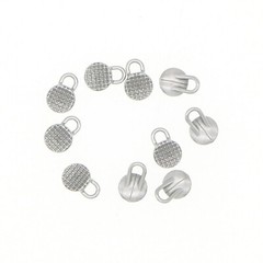 10Pcs Dental High Quality Treatment Orthodontic MIM Traction Hook Bondable Round