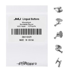 Dental Bondable Round Lingual Buttons Button Chains Orthodontic Attachments