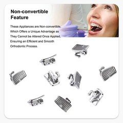Dental Orthodontic Buccal Tubes 1st Molar Roth / MBT 022 Single Bondable 80Pcs