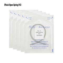 US 5Pack Dental Orthodontic Open Coil Spring NITI Elastic Springs 0.012*180mm
