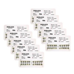Professional MBT 0.022″ Slot with Hooks Orthodontic Brackets, 20-Pack Set