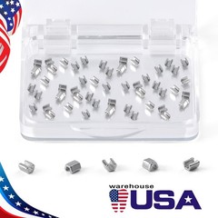 AZDENT 50pcs/Box Dental Orthodontic Universal Crimpable Mini Stops Stainless