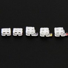 STAR ABSOLUTE Orthodontic Sapphire Brackets Clear Monocystalline Braces Roth MBT
