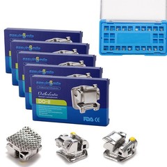 5Pks Orthodontic Bracket Self-ligating Metal Brackets Roth/MBT 022 3/345 Hook US