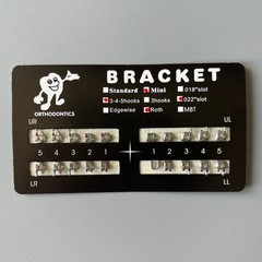 100 Sets Dental Orthodontic Metal Brackets MIM Monoblock Mini Roth 022 345 hooks