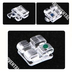 J&J Ortho™ CLARO™ Sapphire Ceramic Orthodontic Bracket MBT 018(20pcs) Hubit