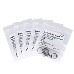 1×Orthodontic Roth Band with lingual sheath 0.022” 37#+ U3 & L2 4pcs/pkt