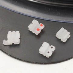 10 X Dental Orthodontics Ceramic Brackets Braces 5/5 MBT .022 3 4 5 hooks