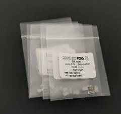 40Pieces Dental Buccal Tube Roth Mbt 1st 2nd Molar U1/L1 0.022 Non-Cov Mesh Base