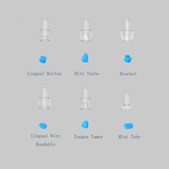 5Boxes Dental Ortho Injection Mould Starter Kit Bracket Lingual Button Tongue