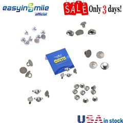 6 Style Dental Ortho Lingual Buttons For Bondable MIM Round Mesh Base 10Pcs/1PK