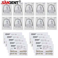 10Packs Dental Orthodontics Brackets Braces /Supper Elastic Niti Round Arch Wire