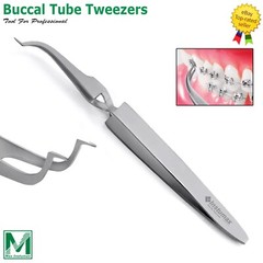 Orthodontic Buccal Tube Tweezer – Slim Tip Bracket Holder for Precise Bonding